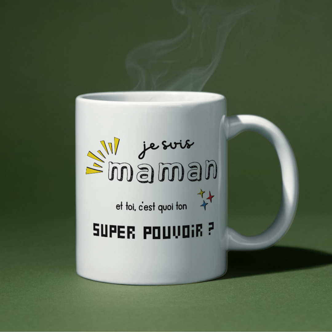 Mug super pouvoir - maman