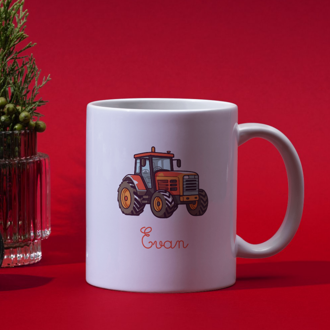 Mug prénom - Tracteur