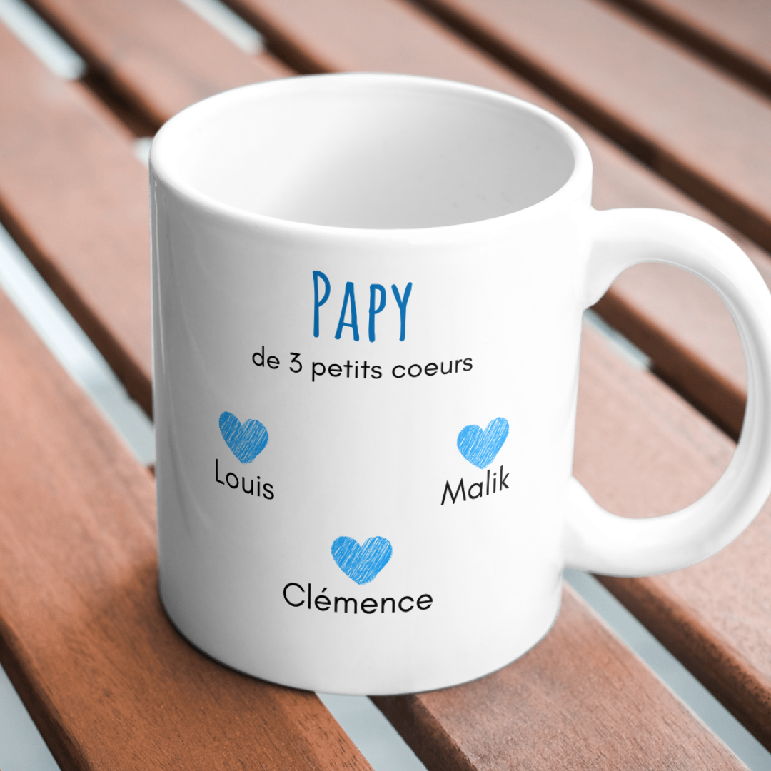 Mug Les petits coeurs de papy