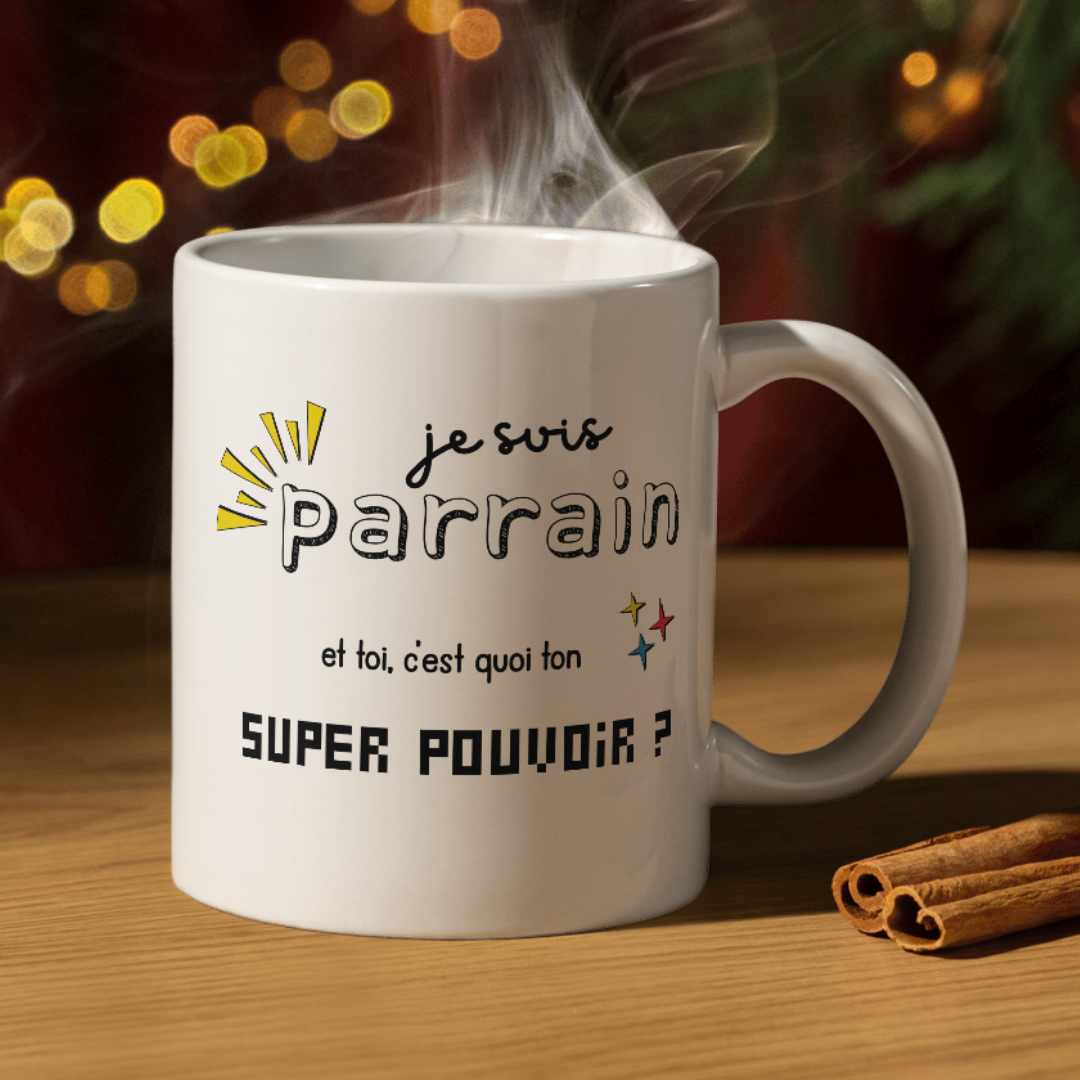 Mug super pouvoir - parrain