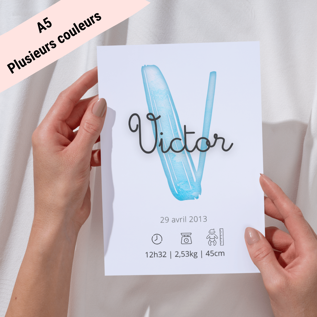 Petite affiche de naissance