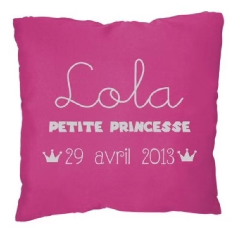 Coussin prince ou princesse