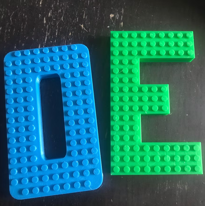 Lettre en brique 12cm
