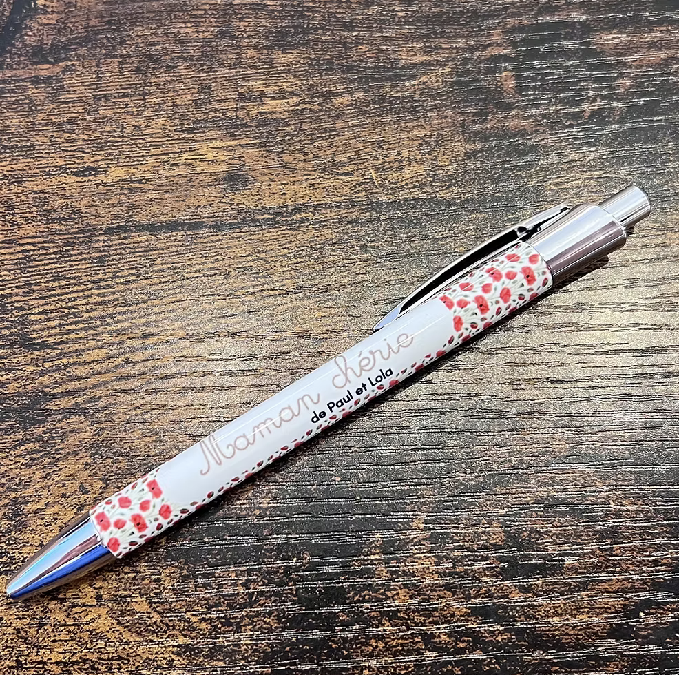 Stylo coquelicots
