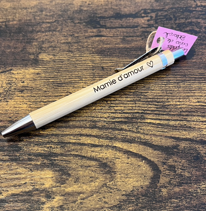 Stylo gravé Mamie d'amour