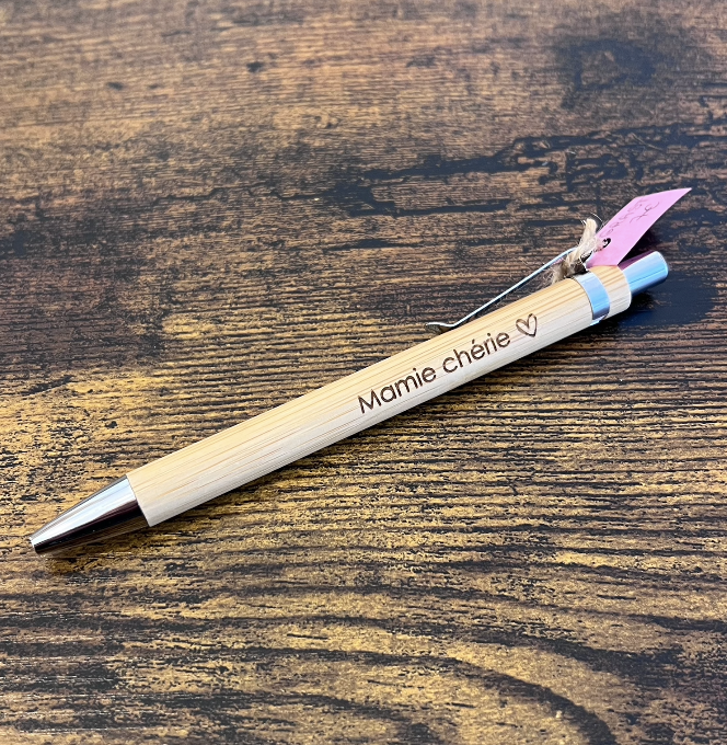 Stylo gravé Mamie chérie