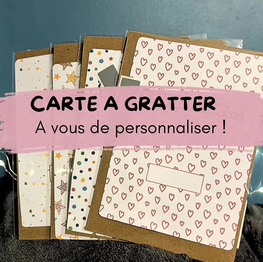 Carte à gratter à personnaliser
