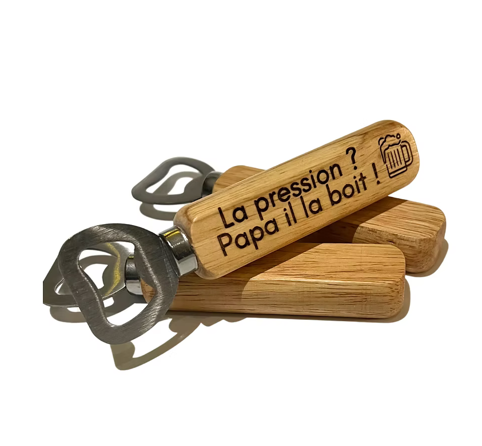 Décapsuleur gravé La pression de Papa