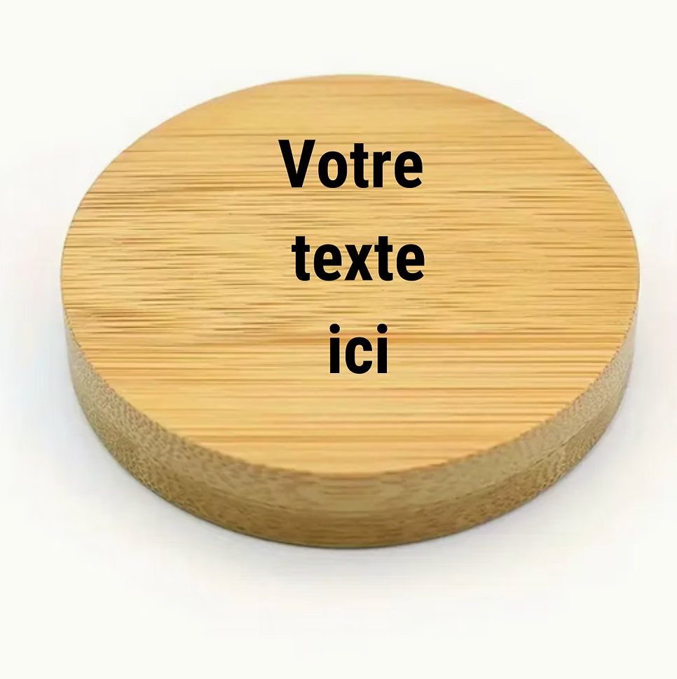 Magnet décapsuleur bois "Votre texte"