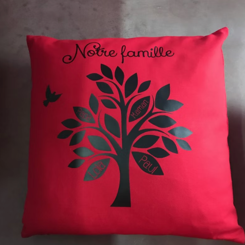 Coussin arbre de famille