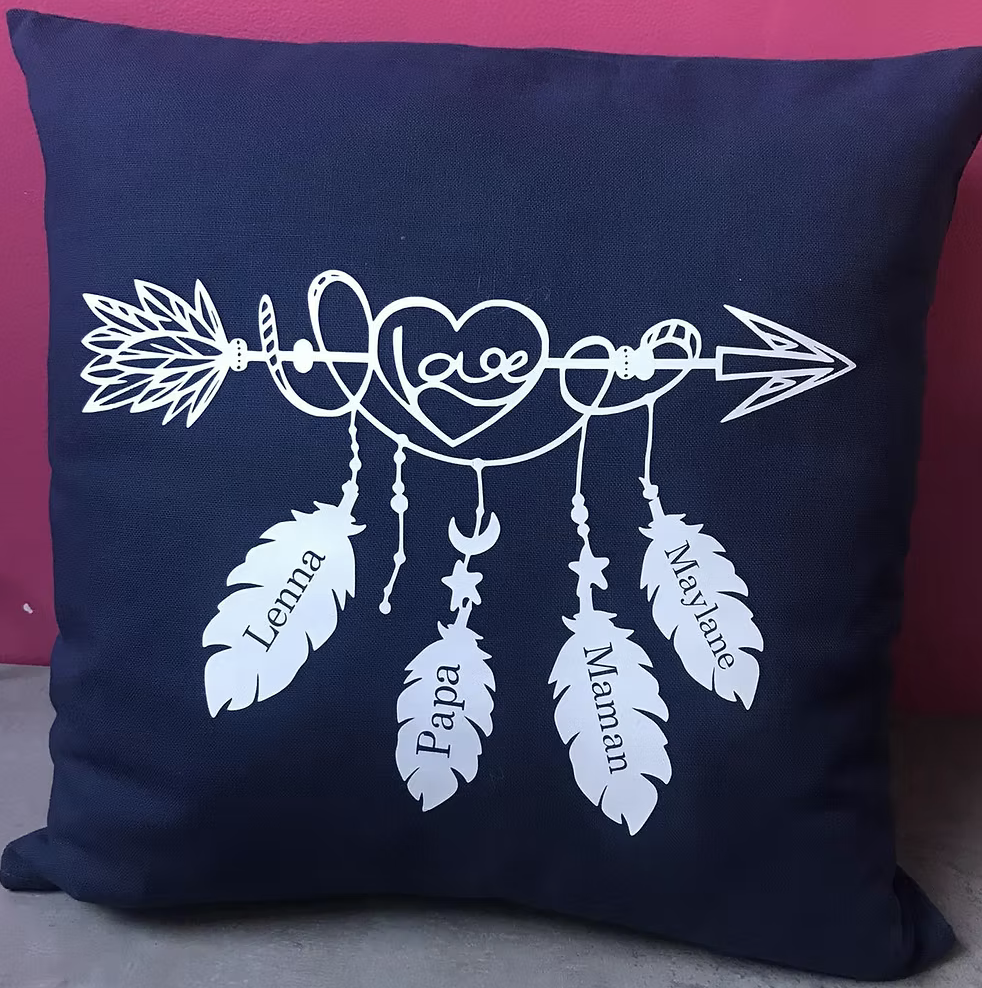 Coussin famille flèche