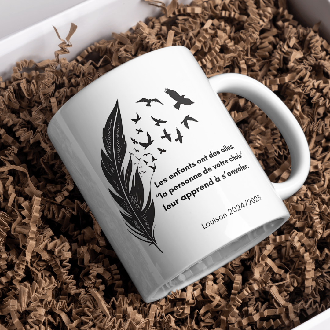 Mug plumes - à personnaliser