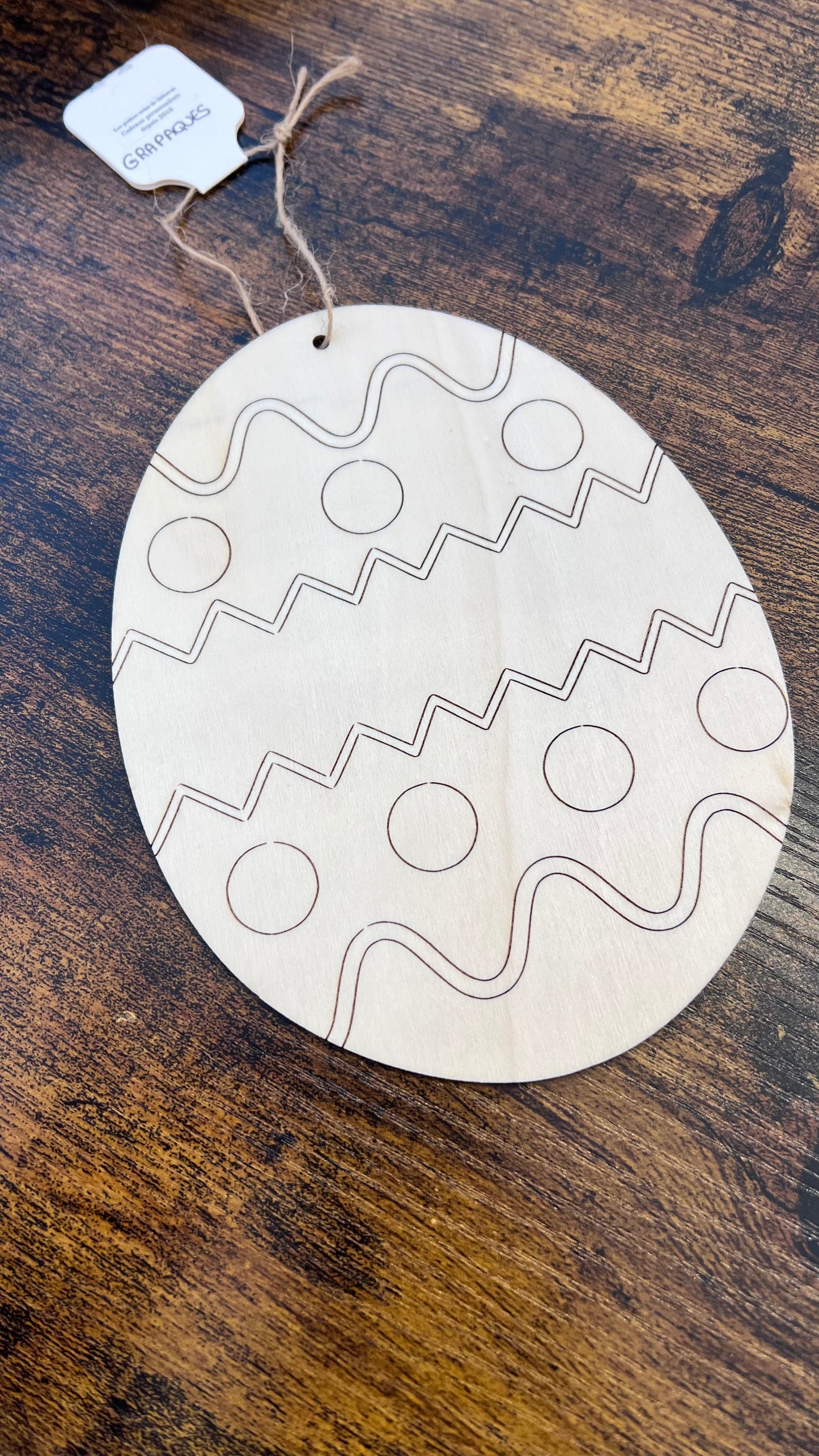 Oeuf de Pâques à colorier - Motifs