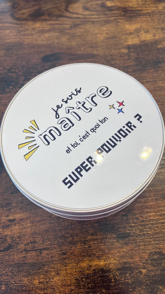 Boite en métal Super pouvoir- Maître