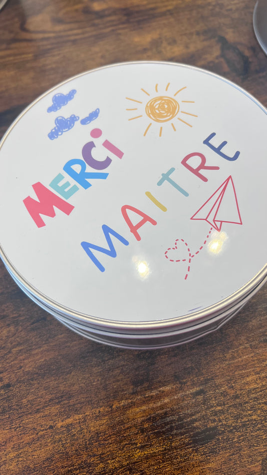 Boite en métal Merci - Maître